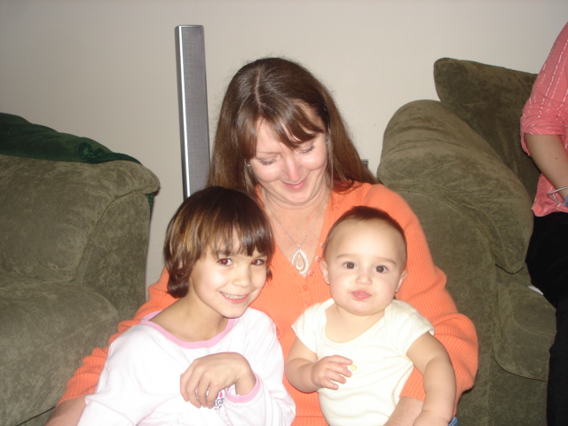 Penny with the grandkids